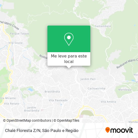 Chalé Floresta Z/N mapa