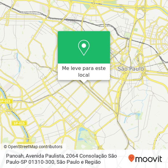 Panoah, Avenida Paulista, 2064 Consolação São Paulo-SP 01310-300 mapa