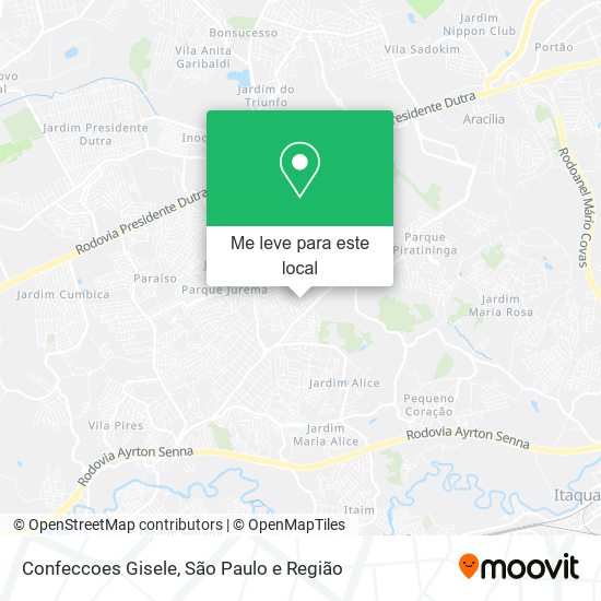 Confeccoes Gisele mapa