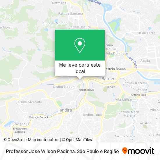 Professor José Wilson Padinha mapa