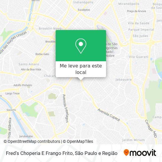 Fred's Choperia E Frango Frito mapa