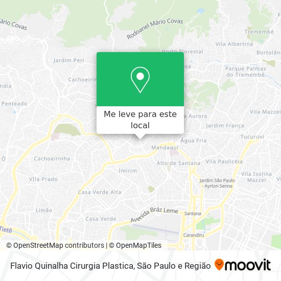 Flavio Quinalha Cirurgia Plastica mapa