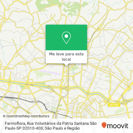 Farmoflora, Rua Voluntários da Pátria Santana São Paulo-SP 02010-400 mapa