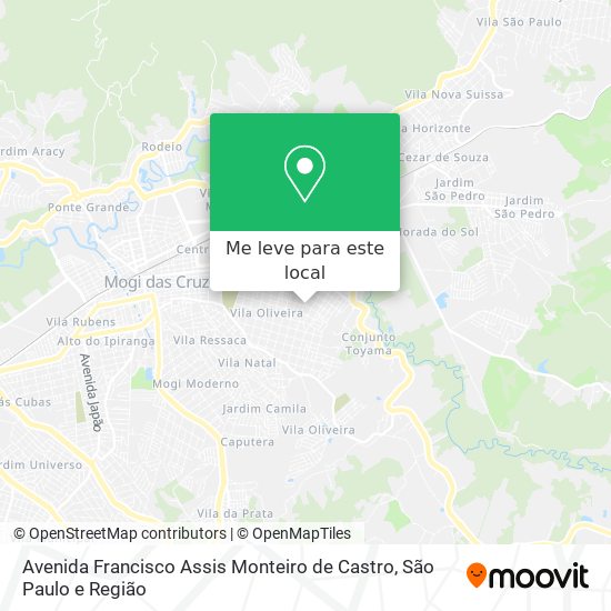 Avenida Francisco Assis Monteiro de Castro mapa