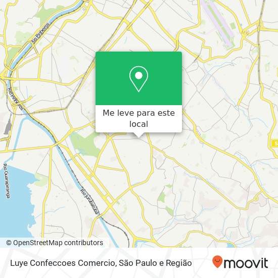 Luye Confeccoes Comercio, Avenida Sargento Geraldo Sant'Ana, 1100 Campo Grande São Paulo-SP 04674-225 mapa