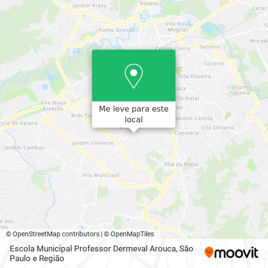 Escola Municipal Professor Dermeval Arouca mapa