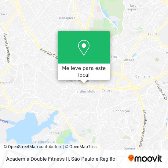 Academia Double Fitness II mapa