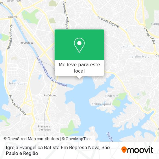 Igreja Evangelica Batista Em Represa Nova mapa