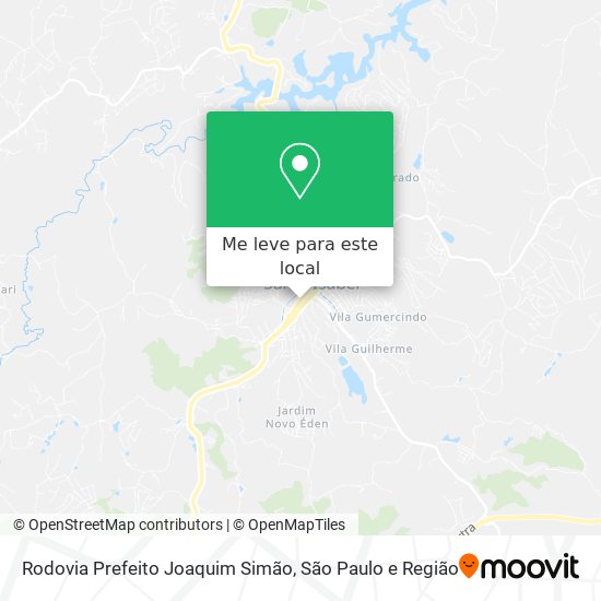 Rodovia Prefeito Joaquim Simão mapa
