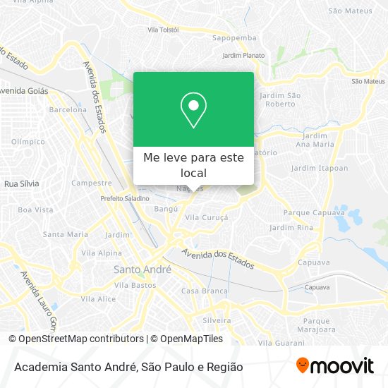 Academia Santo André mapa