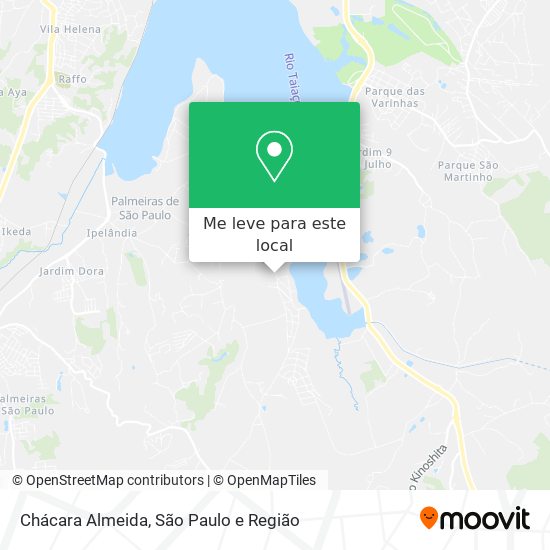 Chácara Almeida mapa