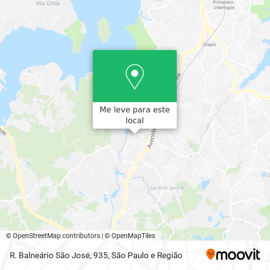 R. Balneário São José, 935 mapa
