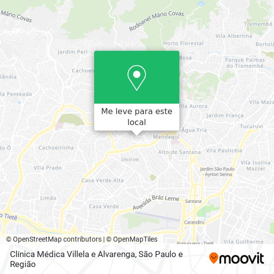 Clínica Médica Villela e Alvarenga mapa