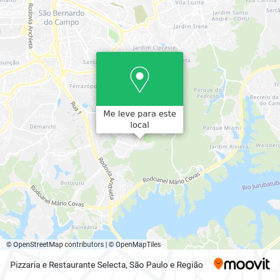 Pizzaria e Restaurante Selecta mapa
