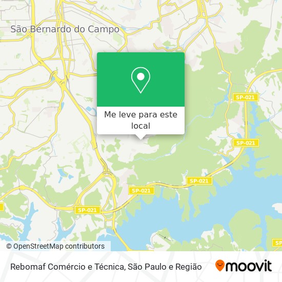 Rebomaf Comércio e Técnica mapa