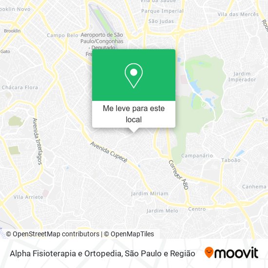 Alpha Fisioterapia e Ortopedia mapa