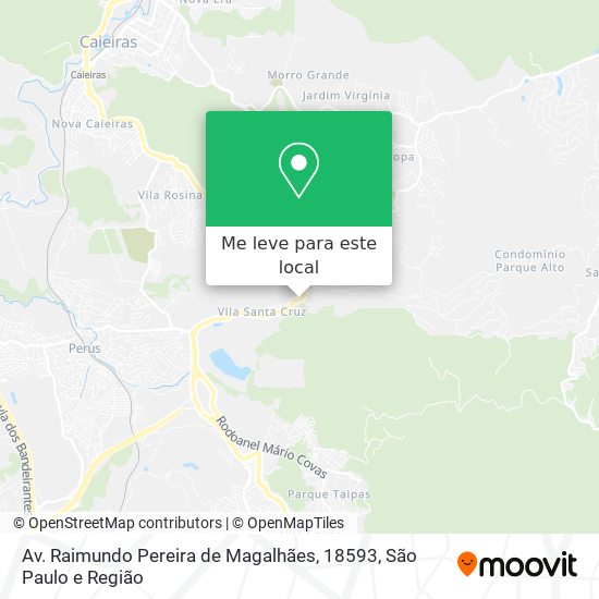 Av. Raimundo Pereira de Magalhães, 18593 mapa