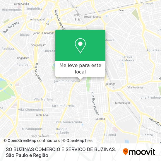 SO BUZINAS COMERCIO E SERVICO DE BUZINAS mapa