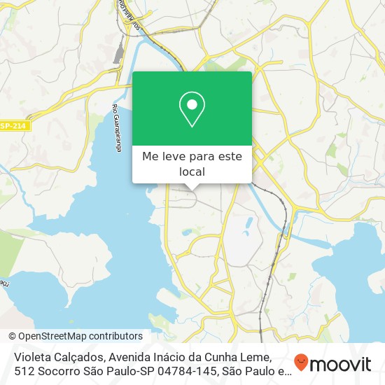 Violeta Calçados, Avenida Inácio da Cunha Leme, 512 Socorro São Paulo-SP 04784-145 mapa