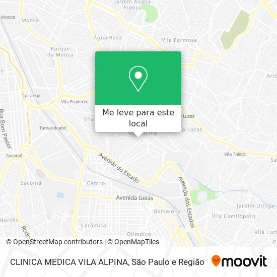 CLINICA MEDICA VILA ALPINA mapa
