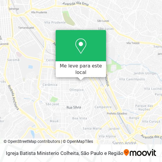 Igreja Batista Ministerio Colheita mapa