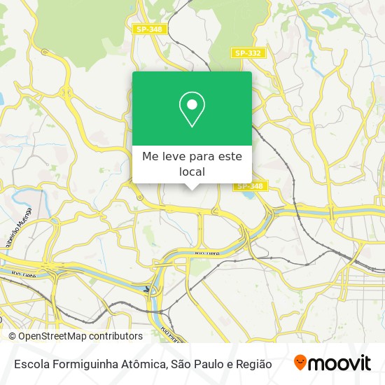 Escola Formiguinha Atômica mapa