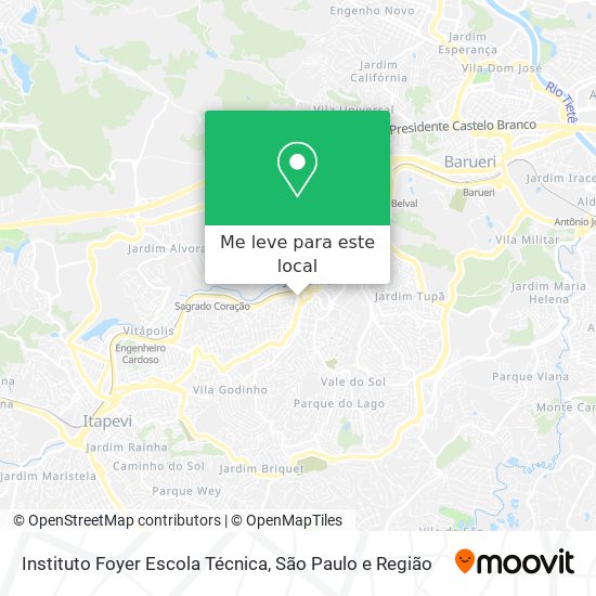 Instituto Foyer Escola Técnica mapa