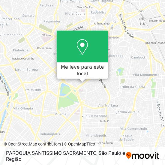 PAROQUIA SANTISSIMO SACRAMENTO mapa