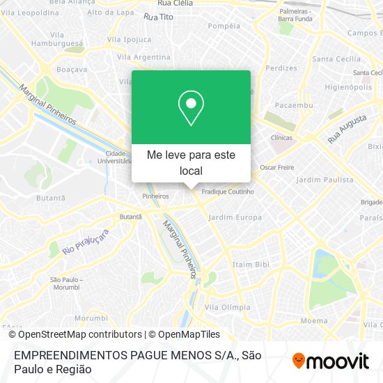 EMPREENDIMENTOS PAGUE MENOS S / A. mapa