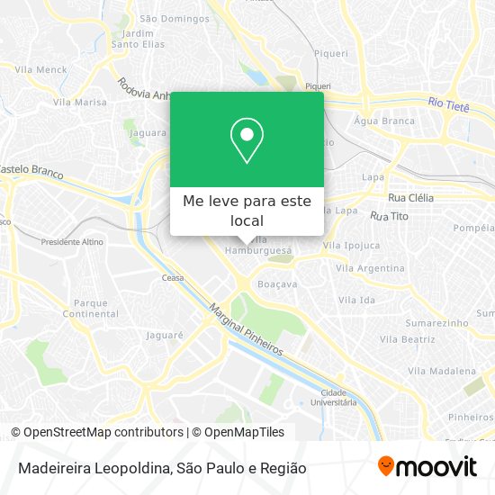 Madeireira Leopoldina mapa
