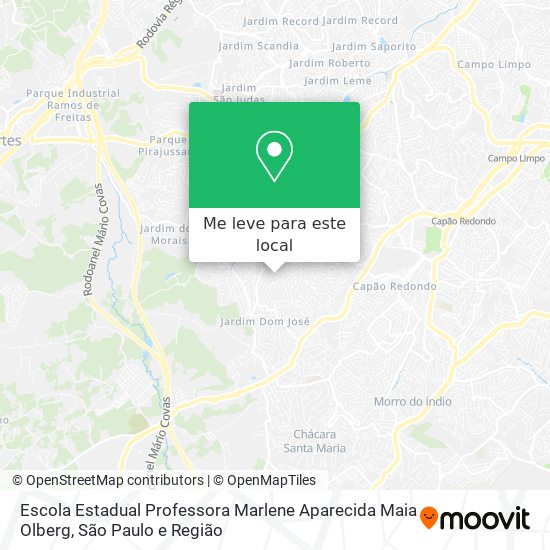 Escola Estadual Professora Marlene Aparecida Maia Olberg mapa
