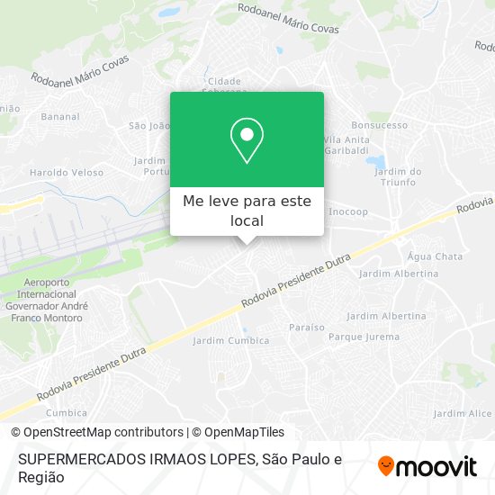 SUPERMERCADOS IRMAOS LOPES mapa