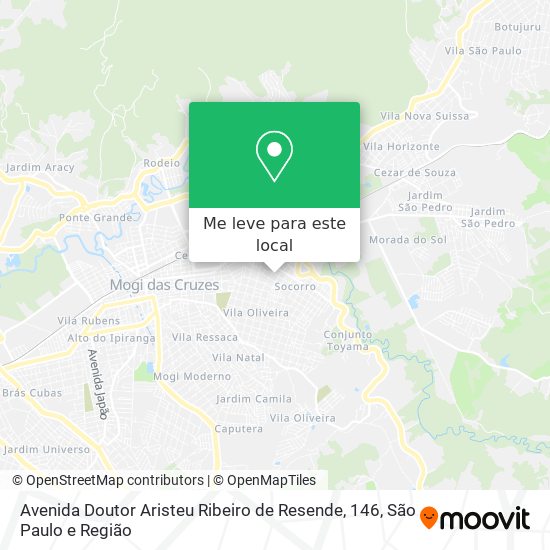 Avenida Doutor Aristeu Ribeiro de Resende, 146 mapa