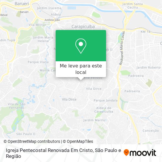 Igreja Pentecostal Renovada Em Cristo mapa