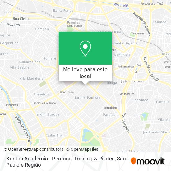 Koatch Academia - Personal Training & Pilates mapa