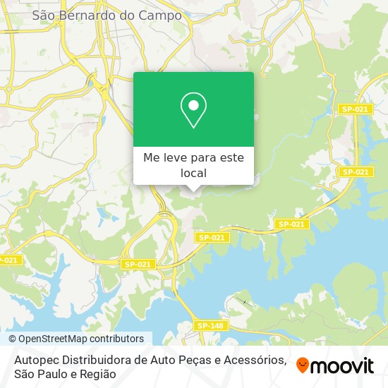 Autopec Distribuidora de Auto Peças e Acessórios mapa