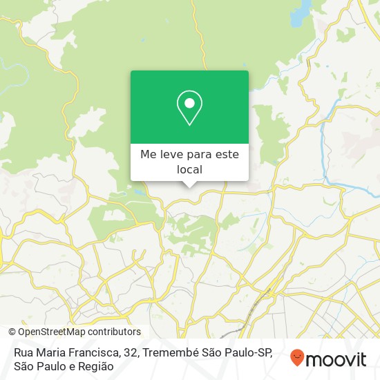 Rua Maria Francisca, 32, Tremembé São Paulo-SP mapa