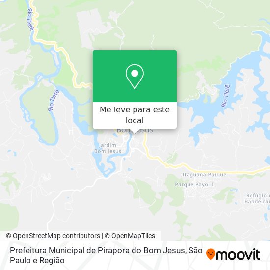 Prefeitura Municipal de Pirapora do Bom Jesus mapa