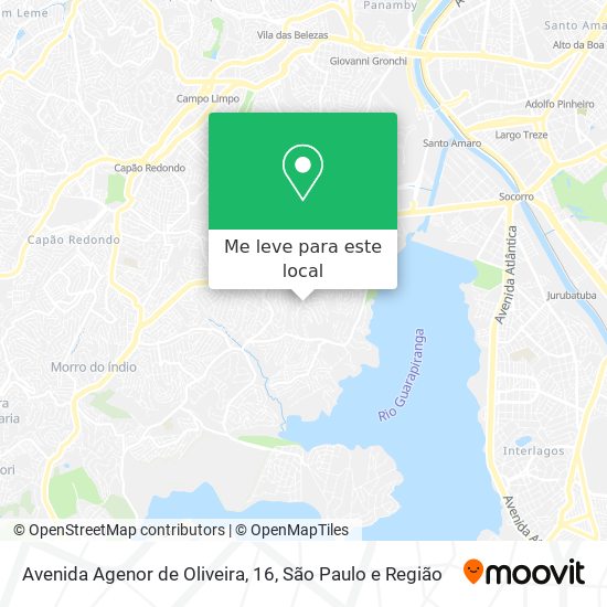 Avenida Agenor de Oliveira, 16 mapa