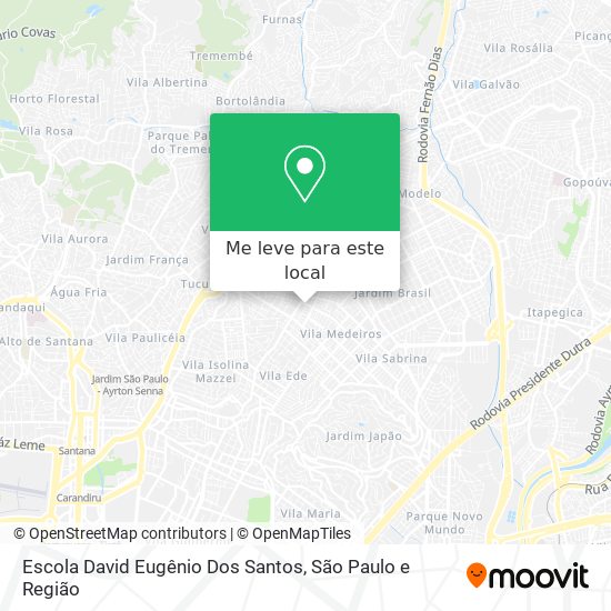 Escola David Eugênio Dos Santos mapa