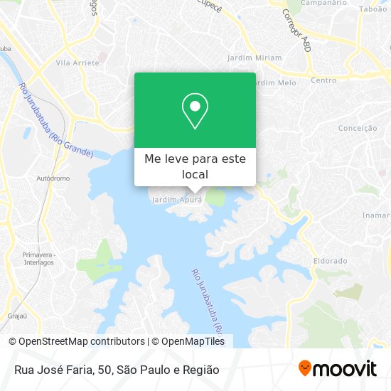 Rua José Faria, 50 mapa