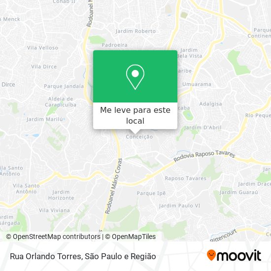 Rua Orlando Torres mapa