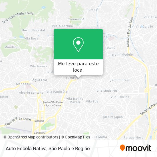 Auto Escola Nativa mapa