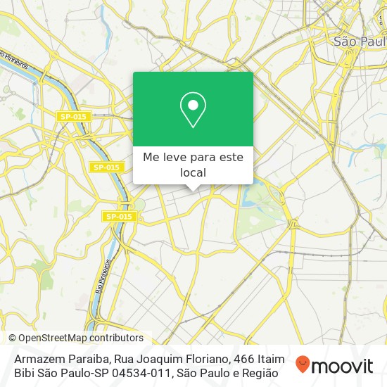 Armazem Paraiba, Rua Joaquim Floriano, 466 Itaim Bibi São Paulo-SP 04534-011 mapa