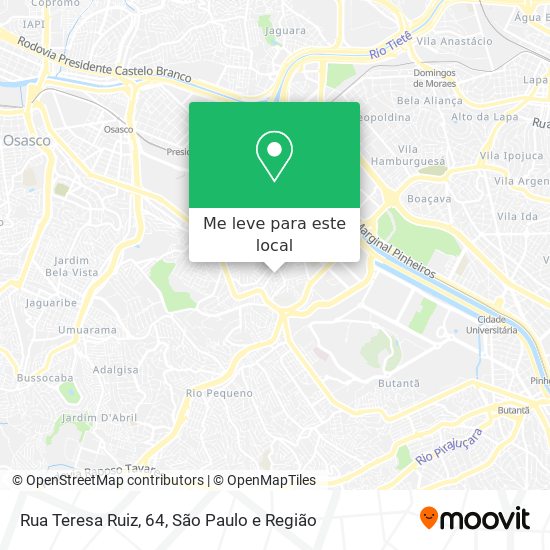 Rua Teresa Ruiz, 64 mapa