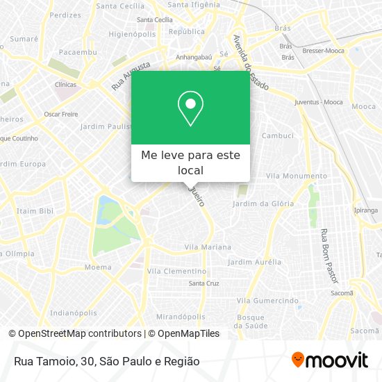 Rua Tamoio, 30 mapa