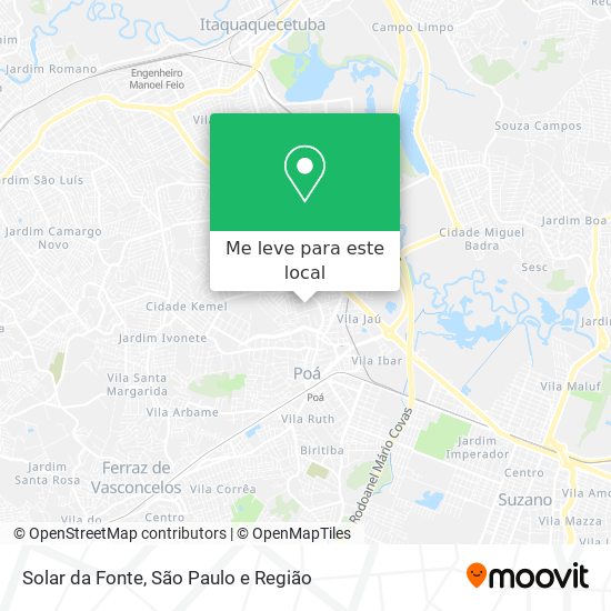 Solar da Fonte mapa