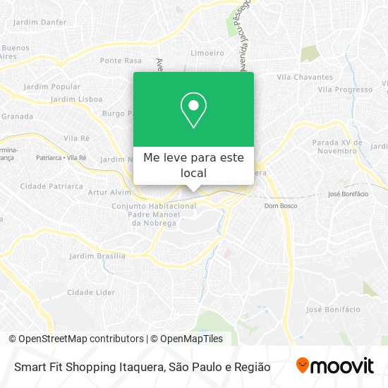 Smart Fit Shopping Itaquera mapa