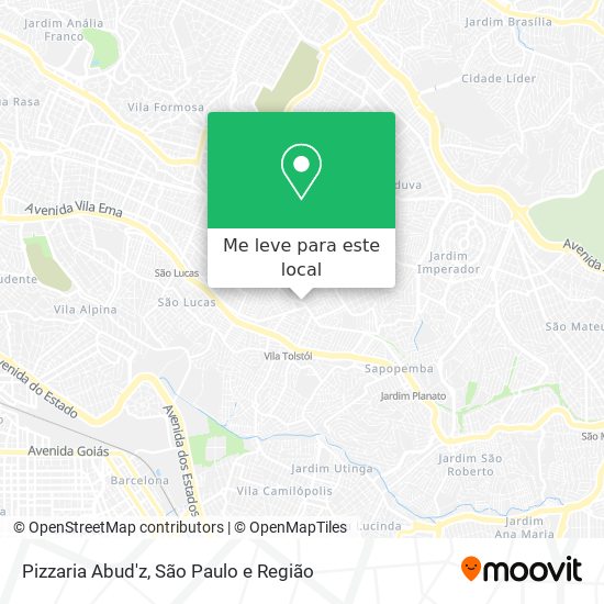 Pizzaria Abud'z mapa