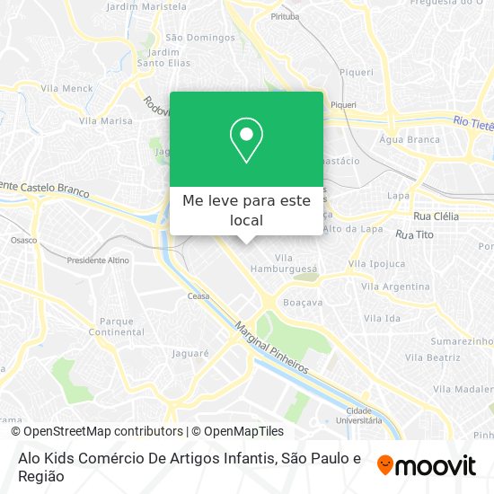 Alo Kids Comércio De Artigos Infantis mapa
